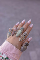 Multi Jasper Stone Rings-Rings-Rae Collective, Women's Online Fashion Boutique Located in Phoenix, Arizona (Scottsdale Area)