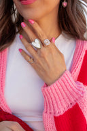 Long Heart Sterling Silver Ring MADE TO ORDER-Statement Rings-Krush Kandy, Women's Online Fashion Boutique Located in Phoenix, Arizona (Scottsdale Area)