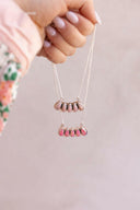 Sterling Silver Teardrop Stone Bar Necklace | Krush Exclusive-Bar Necklaces-Rae Collective, Women's Online Fashion Boutique Located in Phoenix, Arizona (Scottsdale Area)