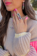 Multi Opal & Crystal Bar Set MADE TO ORDER-Chain Necklaces-Rae Collective, Women's Online Fashion Boutique Located in Phoenix, Arizona (Scottsdale Area)