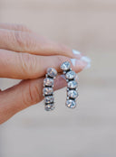 Angel Stone Sterling Silver Earrings-Drop Earrings-Rae Collective, Women's Online Fashion Boutique Located in Phoenix, Arizona (Scottsdale Area)