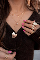 Dainty Long Heart Ring