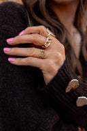 CZ Crystal Chain Ring