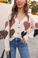 Hearts For You Button Cardigan-Cardigan-Krush Kandy, Women's Online Fashion Boutique Located in Phoenix, Arizona (Scottsdale Area)
