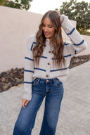 Cloudy Skies Relaxed Stripe Cardigan-Cardigan-Krush Kandy, Women's Online Fashion Boutique Located in Phoenix, Arizona (Scottsdale Area)