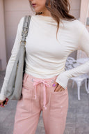 Set The Vibe Long Sleeve Ruched Top
