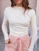 Set The Vibe Long Sleeve Ruched Top