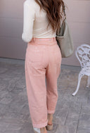 Wide Leg Patchwork Denim Pants