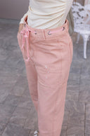 Wide Leg Patchwork Denim Pants