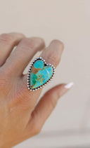 Long Heart Sterling Silver Ring MADE TO ORDER-Statement Rings-Krush Kandy, Women's Online Fashion Boutique Located in Phoenix, Arizona (Scottsdale Area)
