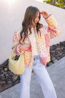 Garden of Dreams Floral Quilted Puffer Jacket