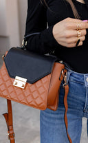 Lou Square Quilted Crossbody