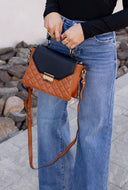 Lou Square Quilted Crossbody