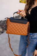 Lou Square Quilted Crossbody