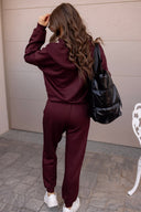 Busy Bee Button Drawstring Cropped Hoodie Jogger 2pcs Set-2 Piece Outfit Sets-Krush Kandy, Women's Online Fashion Boutique Located in Phoenix, Arizona (Scottsdale Area)