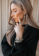 Vintage Boho Stone Drop Earrings-Drop Earrings-Rae Collective, Women's Online Fashion Boutique Located in Phoenix, Arizona (Scottsdale Area)