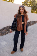Noir Metallic Puffer Tote