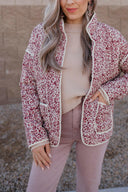 Floral Button Down Coat-Coats-Rae Collective, Women's Online Fashion Boutique Located in Phoenix, Arizona (Scottsdale Area)