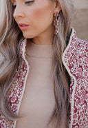 Floral Button Down Coat-Coats-Rae Collective, Women's Online Fashion Boutique Located in Phoenix, Arizona (Scottsdale Area)