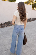 The Flirt Fit Full Length Straight Denim Jeans | 2 Washes