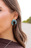 Camila Horseshoe Turquoise Earring | Made to Order