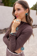 Camila Horseshoe Turquoise Earring | Made to Order
