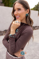 Camila Horseshoe Turquoise Earring | Made to Order