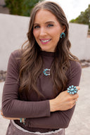 Camila Horseshoe Turquoise Earring | Made to Order