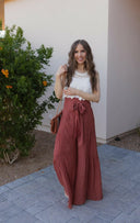 Boho Breeze Tiered Palazzo Pants S-3X-Pants-Krush Kandy, Women's Online Fashion Boutique Located in Phoenix, Arizona (Scottsdale Area)