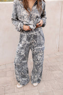 Washed Tree Camo Cargo Pants