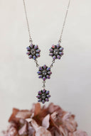 Lariat Blossom Stone Necklace-Lariat and Y Necklaces-Rae Collective, Women's Online Fashion Boutique Located in Phoenix, Arizona (Scottsdale Area)