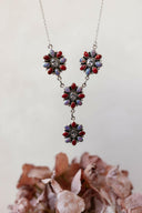 Lariat Blossom Stone Necklace-Lariat and Y Necklaces-Krush Kandy, Women's Online Fashion Boutique Located in Phoenix, Arizona (Scottsdale Area)