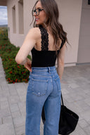 LUXE Lace Detailed Tank Top