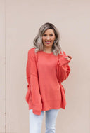 Everyday Elegance Side Slit Sweater | S-XL-Sweaters-Rae Collective, Women's Online Fashion Boutique Located in Phoenix, Arizona (Scottsdale Area)