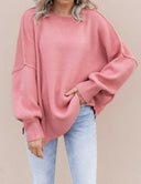 Everyday Elegance Side Slit Sweater | S-XL-Sweaters-Rae Collective, Women's Online Fashion Boutique Located in Phoenix, Arizona (Scottsdale Area)