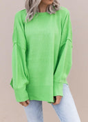Everyday Elegance Side Slit Sweater | S-XL-Sweaters-Rae Collective, Women's Online Fashion Boutique Located in Phoenix, Arizona (Scottsdale Area)