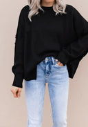 Everyday Elegance Side Slit Sweater | S-XL-Sweaters-Rae Collective, Women's Online Fashion Boutique Located in Phoenix, Arizona (Scottsdale Area)
