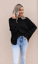 Everyday Elegance Side Slit Sweater | S-XL-Sweaters-Rae Collective, Women's Online Fashion Boutique Located in Phoenix, Arizona (Scottsdale Area)
