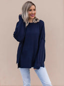 Everyday Elegance Side Slit Sweater | S-XL-Sweaters-Rae Collective, Women's Online Fashion Boutique Located in Phoenix, Arizona (Scottsdale Area)