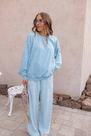 Vintage Ease Mineral Washed Crew Neck Sweatshirt | 8 Colors