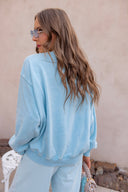 Vintage Ease Mineral Washed Crew Neck Sweatshirt | 8 Colors