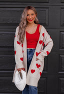 Love Me Or Not Heart Print Cardigan | S-XL-Sweaters-Rae Collective, Women's Online Fashion Boutique Located in Phoenix, Arizona (Scottsdale Area)