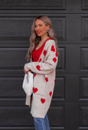 Love Me Or Not Heart Print Cardigan | S-XL-Sweaters-Rae Collective, Women's Online Fashion Boutique Located in Phoenix, Arizona (Scottsdale Area)
