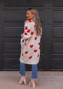 Love Me Or Not Heart Print Cardigan | S-XL-Sweaters-Rae Collective, Women's Online Fashion Boutique Located in Phoenix, Arizona (Scottsdale Area)