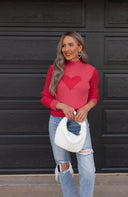 LOVER Heart Print Sweater | S-XL-Sweaters-Krush Kandy, Women's Online Fashion Boutique Located in Phoenix, Arizona (Scottsdale Area)