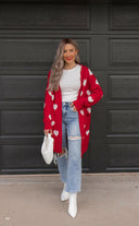 Love Me Or Not Heart Print Cardigan | S-XL-Sweaters-Rae Collective, Women's Online Fashion Boutique Located in Phoenix, Arizona (Scottsdale Area)