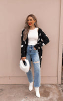 Love Me Or Not Heart Print Cardigan | S-XL-Sweaters-Krush Kandy, Women's Online Fashion Boutique Located in Phoenix, Arizona (Scottsdale Area)