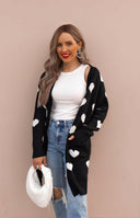 Love Me Or Not Heart Print Cardigan | S-XL-Sweaters-Rae Collective, Women's Online Fashion Boutique Located in Phoenix, Arizona (Scottsdale Area)