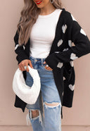 Love Me Or Not Heart Print Cardigan | S-XL-Sweaters-Rae Collective, Women's Online Fashion Boutique Located in Phoenix, Arizona (Scottsdale Area)