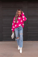 Oh My Heart Cuddly Soft Sweater | S-XL-Sweaters-Rae Collective, Women's Online Fashion Boutique Located in Phoenix, Arizona (Scottsdale Area)